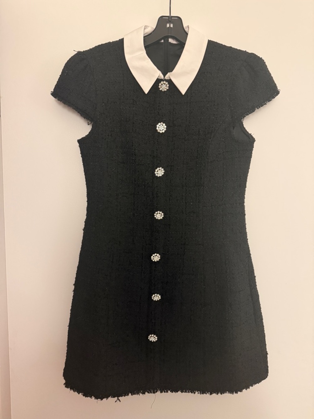 Capsleeve Tweed Minidress